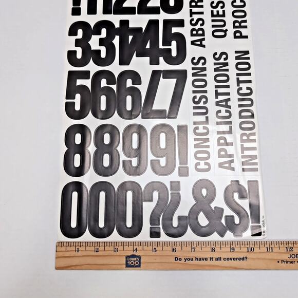 ArtSkills Alphabet And Number Stickers Black - Picture 2 of 4